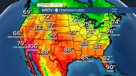 MAP Weather Map In Usa Today